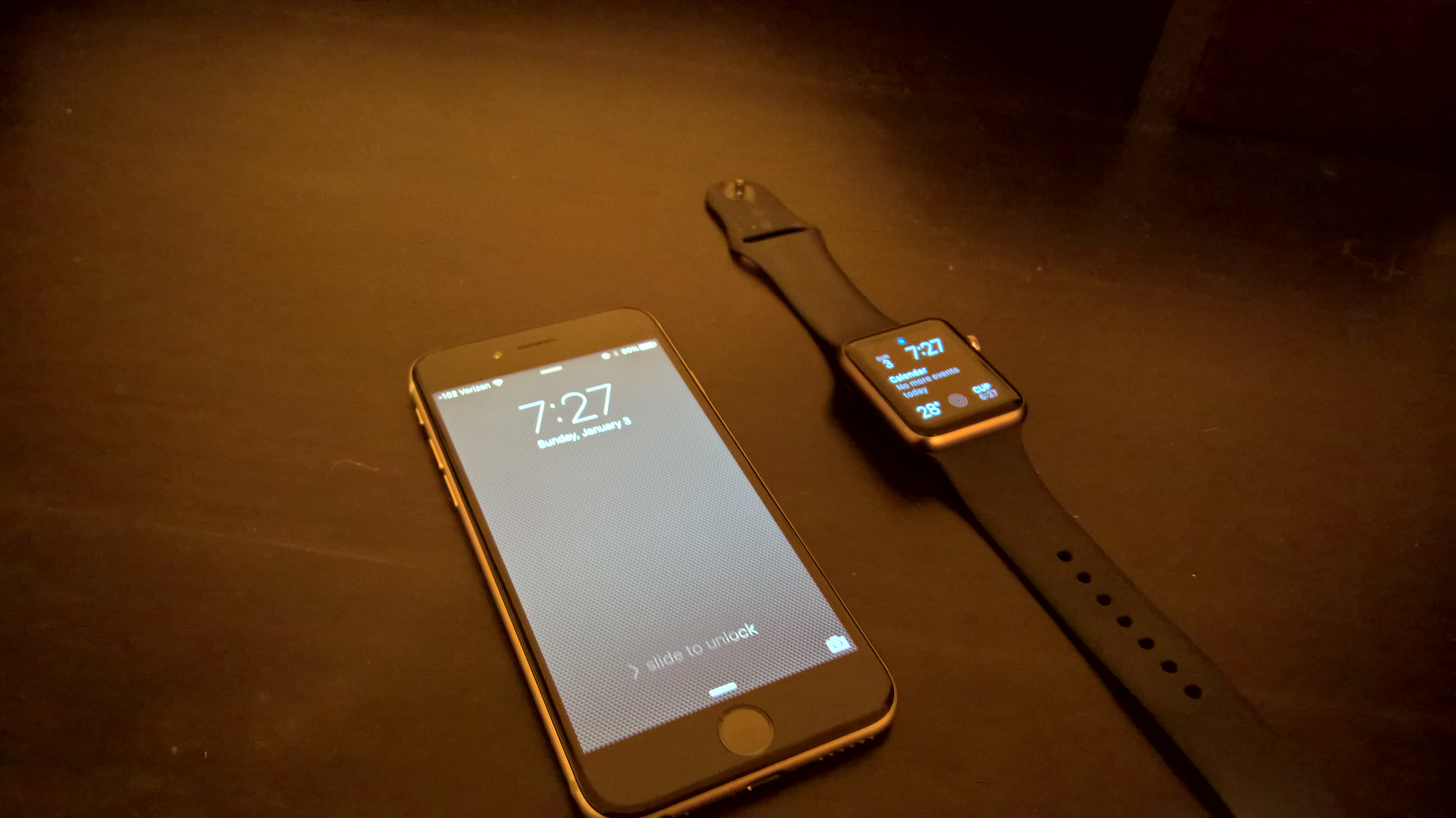 Apple phone and watch