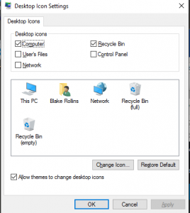 Desktop Icon Settings